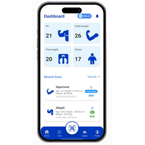 Child Health Monitoring App Dashboard